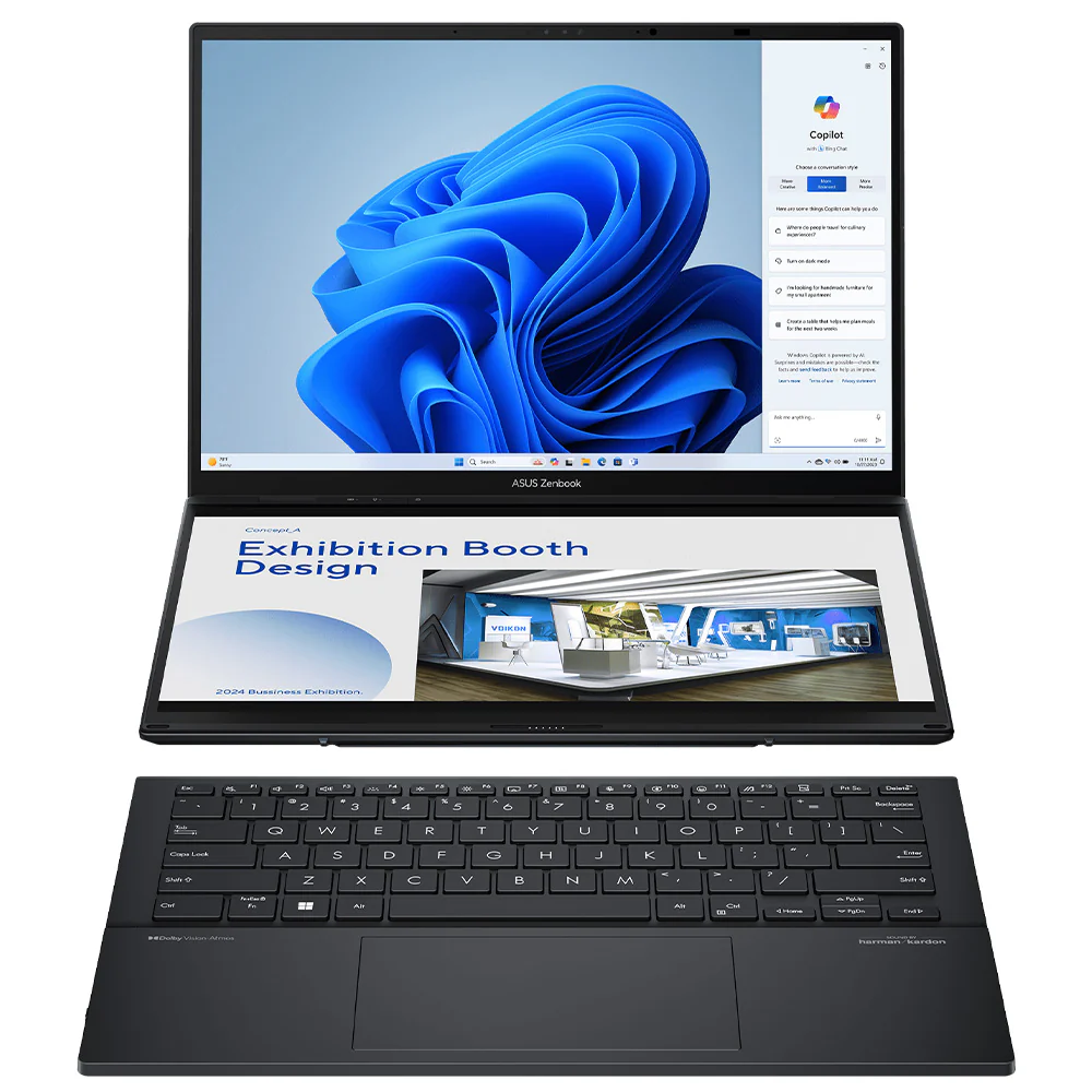 ASUSZenBookDUOUX8406CA-OLED009WSGamingLaptop_IntelCoreUltra9285H-32GBRam-M.2NVMe2TB-IntelArcGraphics-14.0Inch3K120Hz-StylusASUSPen-LaptopSleeve-Win11_-InkwellGray_2.webp