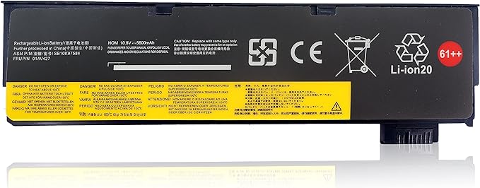 [SB10K97584] 01AV427 01AV425 SB10K97584 T470 T480 61++ Laptop Battery for Lenovo ThinkPad T470 T480 P51S P52S T570 T580 A475 A485 TP25 Series X50M08812 01AV422 01AV428 01AV492 01AV490 SB10K97585 10.8V 5600MAH