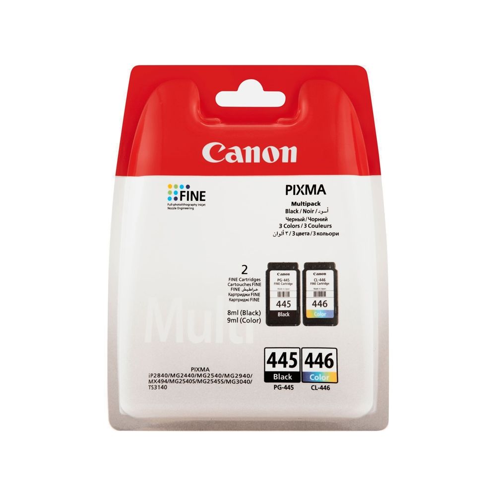 [446/445] Canon Cl-446 And Pg-445 Ink Cartridges - Multipack