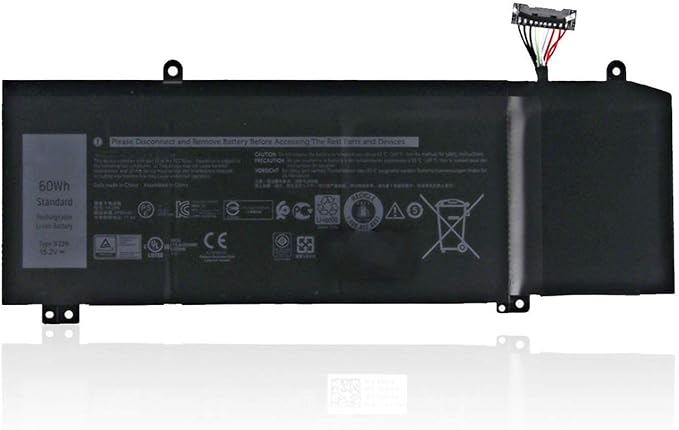 [1F22N 0JJPFK 08622M] 1F22N 0JJPFK 08622M XRGXX 06YV0V Laptop Battery Replacement for Dell M15 M17 R1 G7 7590 7790 G5 5590-D2783W D2743B D2865B D2863W D2843W 2W D288. 43 W (15.2 V 60 Wh 3750 mAh)