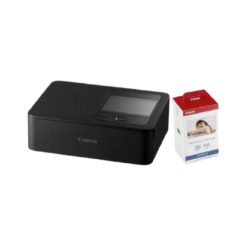 [4549292194692] Canon SELPHY CP1500, Wi-Fi, 41 Second Printing, 8.9cm LCD - Black &amp; Canon KP-108IN Color Ink and Paper Set