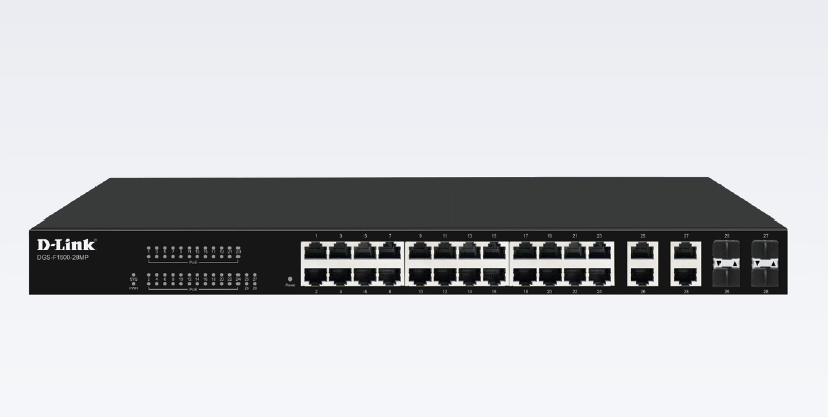 [DGS-F1500-28MP] D-Link DGS-F1500-28MP 24-Port Gigabit PoE Managed Switch + 4 SFP