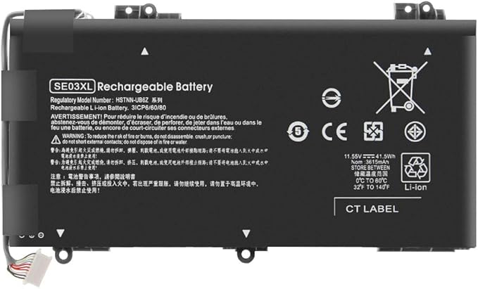 Exmate Battery for HP SE03XL HSTNN-LB7G 849568-421 849908-850 TPN-Q171, HP Pavilion 14-AL000 Series Pavilion 14-AL001ng, HP Pavilion 14-AL100 Series Pavilion 14-AL102ng [11.55V 3400] 39.27 Wh]