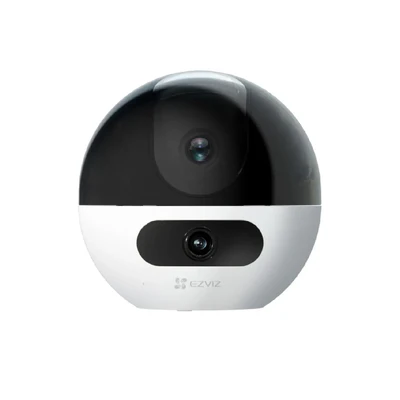 [6941545632032] EZVIZ C7 Dual Smart Home Security Camera – Dual-Lens 360° Coverage | White &amp; Black