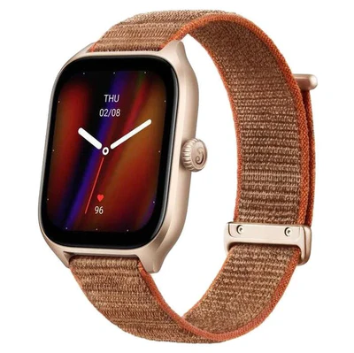 [6972596105886] Amazfit GTS 4 AMOLED, 1.75" inches, 8 days Battery Life, 154 Sports Modes, Alexa Built-in - Autumn Brown