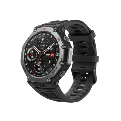 Amazfit T-REX 3 Smart Watch 48mm, GPS, Offline Maps, Long Battery Life, Water-Resistant, AI, Voice Control, For Android or iPhone (Black)