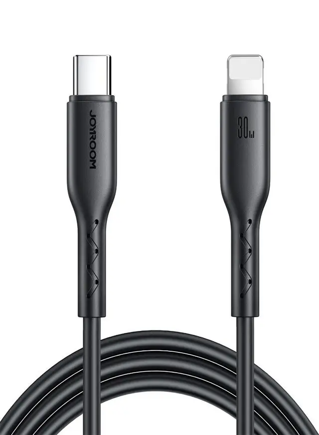 [SA26-CL] Joyroom Flash Charge Series USB Type-C to Lightning Cable - SA26-CL3-S-A9, Black, 1 Meter