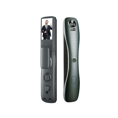 [2385] Lezn Lock Electricity new i7 Face version smart door lock - Grey