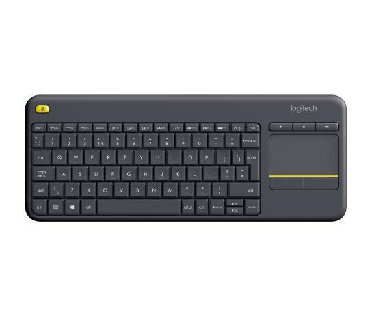 Logitech K400 Plus Wireless Touch Keyboard - Black