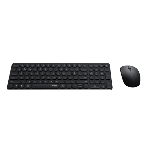 Rapoo Ultra-Slim Multi-Mode Wireless Keyboard &amp; Mouse Combo - 9320M (Black)