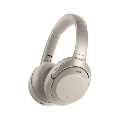 Sony Wireless Noise Cancelling Bluetooth Over-Ear Headphones With Mic For Phone Call - WH-1000XM4 - Gold\Silver