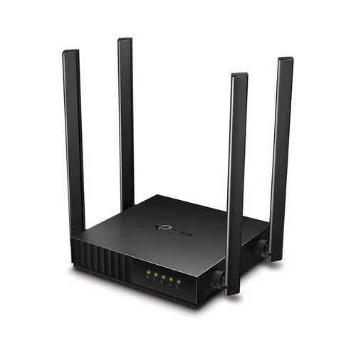 [6935364089337] TP-LINK AC1200 Dual Band Wi-Fi Router Archer C54, Faster AC Wi-F - Black
