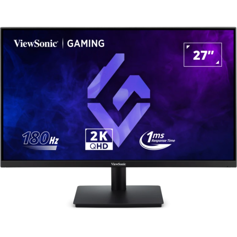 ViewSonic VX27G1-2K 27 Inch 2K QHD 180Hz Gaming Monitor – IPS Panel, 1ms MPRT, FreeSync Premium &amp; G-Sync Compatible, HDR10, Eye Care Technology, HDMI 2.0×2 &amp; DisplayPort 1.4×1
