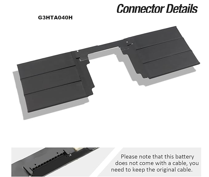 Wefly G3HTA040H G3HTA041H Laptop Battery Compatible for Surface Book 2 (15 Inch, Model 1793) BOOK2 15 Inch Performance Base Series 11.36 V 62.2 Wh 5473 mAh Laptop Battery